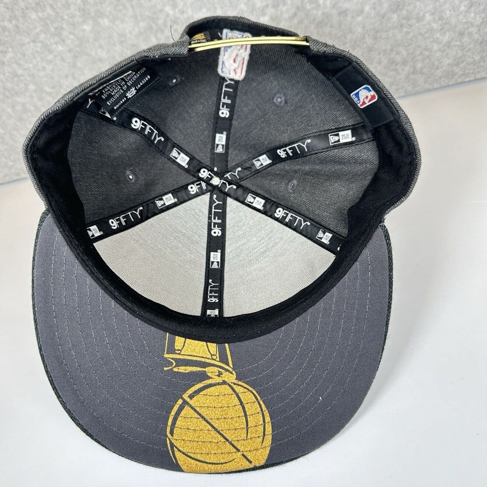 Golden State Warriors New Era 9Fifty Champs 2018 Mens Cap Hat Snapback Gray NBA - Picture 6 of 9